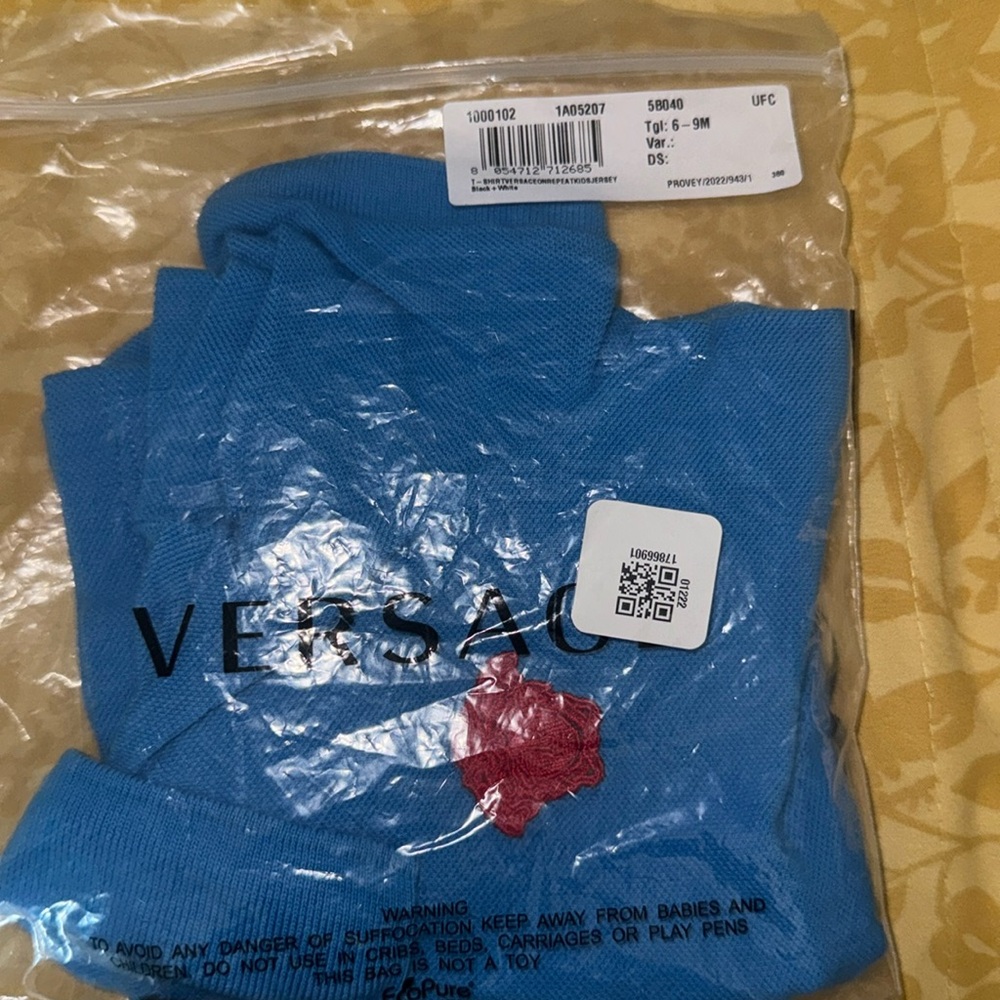 Blue Versace size 6-9 months